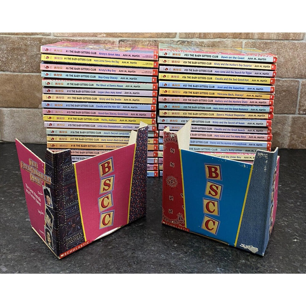 Babysitters Club Book Lot of 36 With Rare Bookends Photos Notebook Pages 1986-91